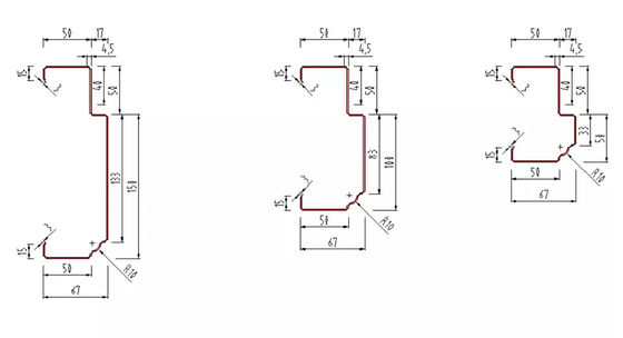 4.5 kw 회전한 셔터 얇은 널빤지 롤 성형기 PLC 컨버터