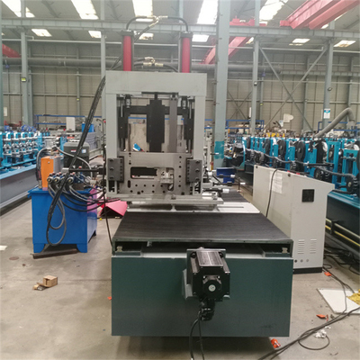 채널 프레임 CZ 중도리 롤 성형기 22KW PLC 제어 시스템